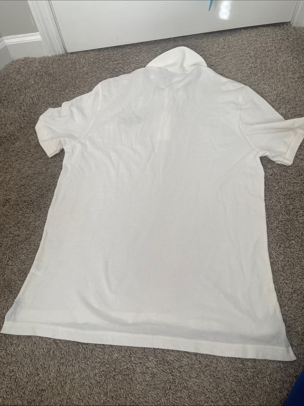 Lacoste White Polo with Green Crocodile Patch - Picture 6 of 6